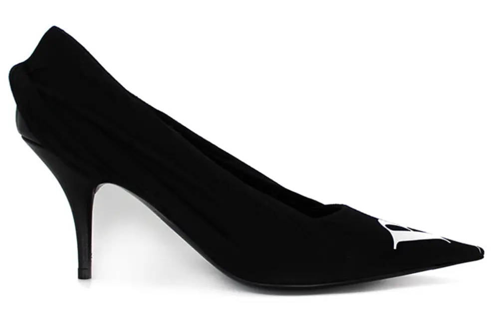 Giày Balenciaga Campaign Logo Pumps 'Black' 495777W0600-1091 - Ảnh 4