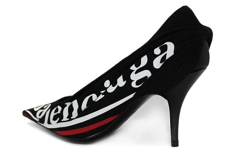 Alternative view of Giày Balenciaga Campaign Logo Pumps 'Black' 495777W0600-1091