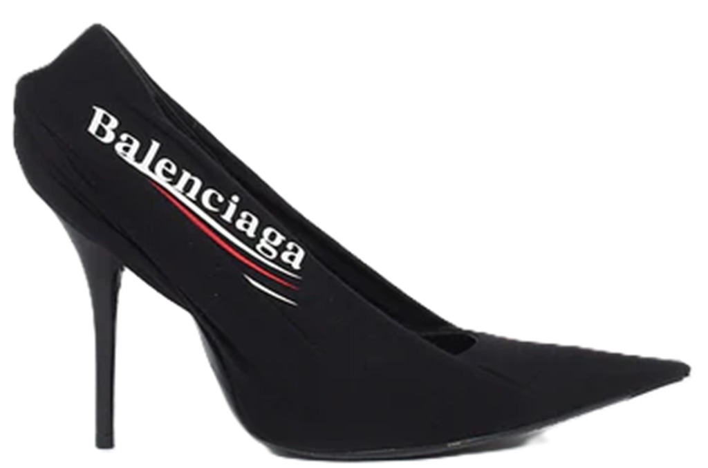 Giày Balenciaga Campaign Logo Pumps 'Black' 495777W0600-1091