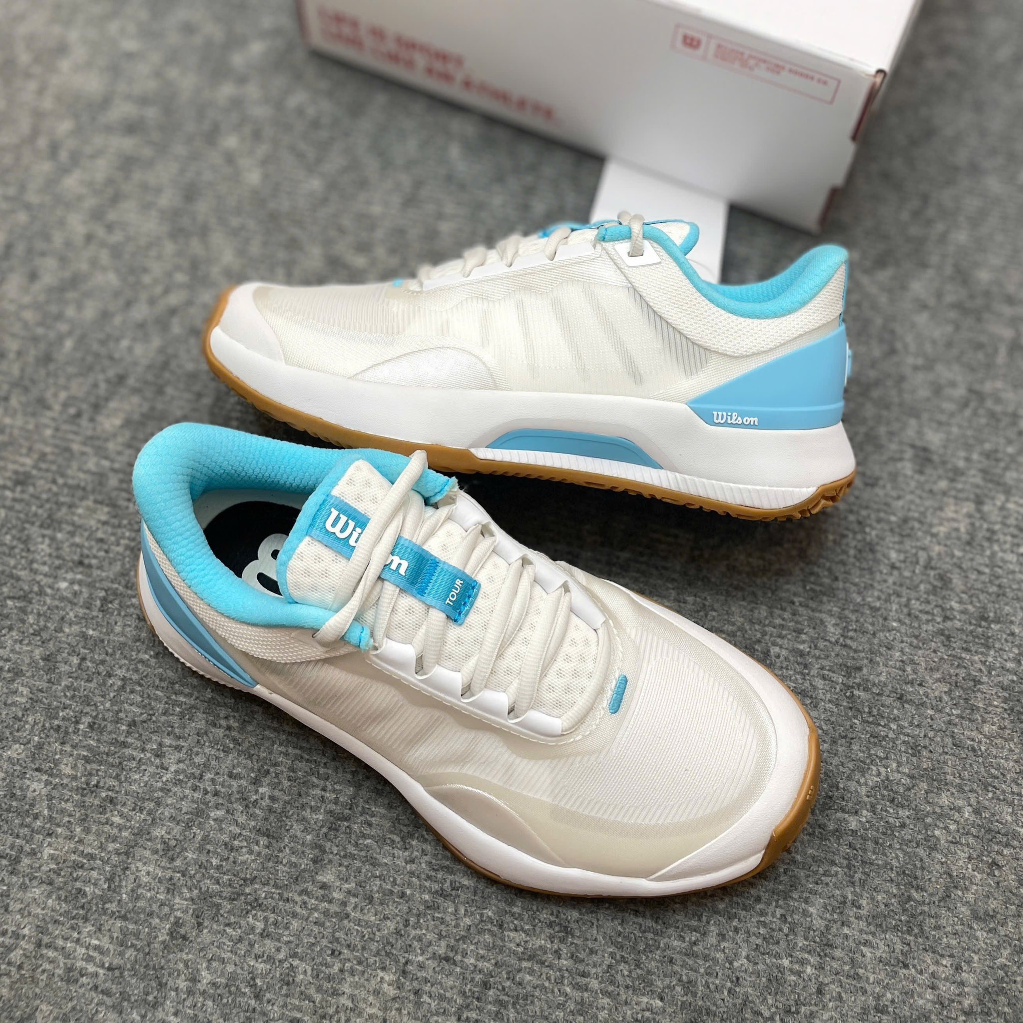 Giày Wilson Intrigue Tour ‘Omni White Bluefish’ WRS337730U - Ảnh 5