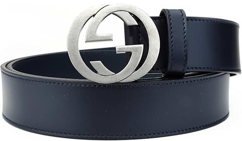Thắt Lưng Gucci Distressed Leather Buckle 'Black' 546389-BGH0N-4009