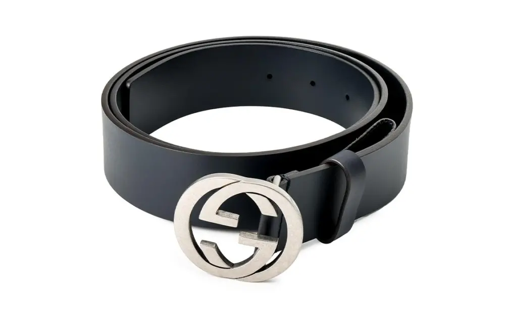 Thắt Lưng Gucci Distressed Leather Buckle 'Black' 546389-BGH0N-4009 - Ảnh 4