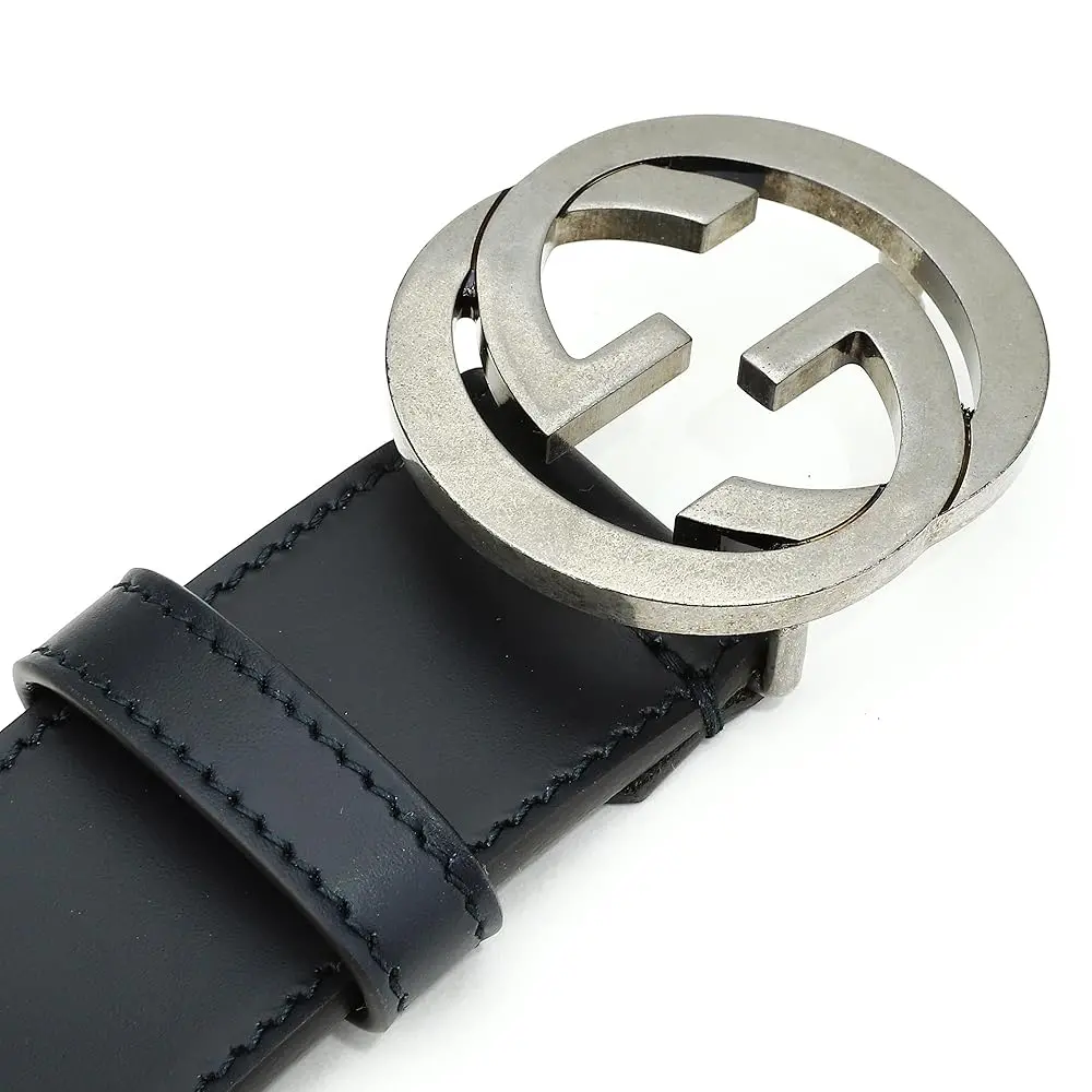 Thắt Lưng Gucci Distressed Leather Buckle 'Black' 546389-BGH0N-4009 - Ảnh 3