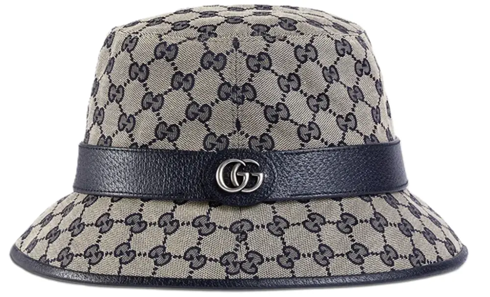 Mũ Gucci GG Canvas Bucket Hat 'Beige Navy' 576587-4HG53-4068