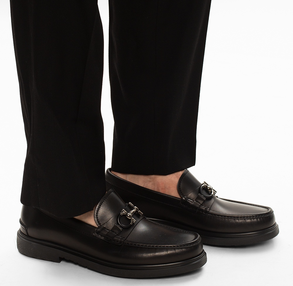 Alternative view of Giày Salvatore Ferragamo Moccasin Gancini ‘Black’ 02C499-735190