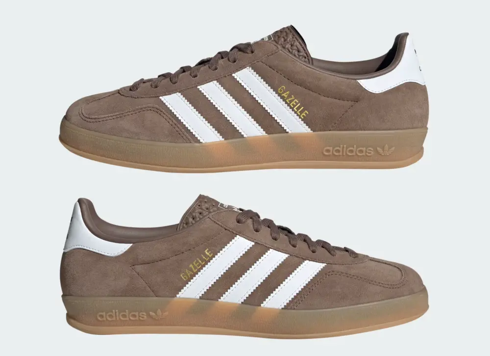 Alternative view of Giày Adidas Gazelle Indoor ‘White Gold Metallic’ JQ0175