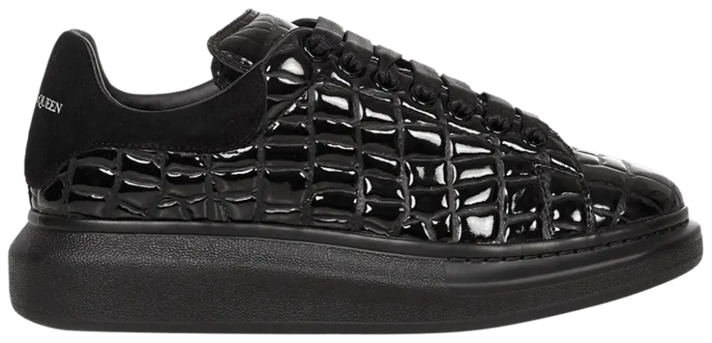 Giày Alexander McQueen Oversized Sneaker ‘Black Crocodile’ 625173-W4MU1-1000
