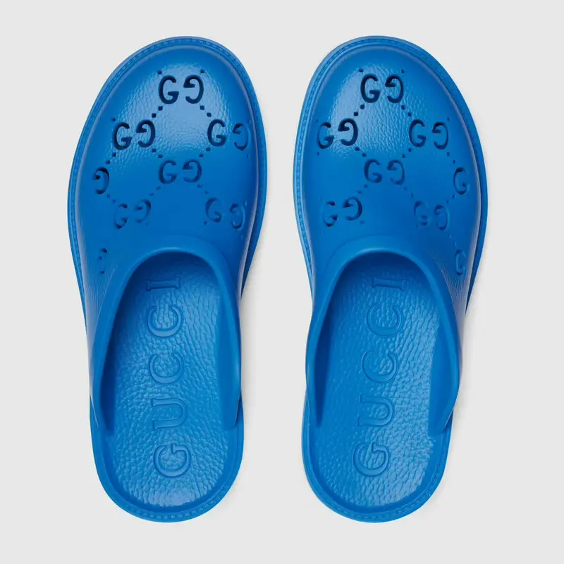 Dép Gucci Men’s Slip On Sandal ‘Blue’ 655517-JFB00-4344 - Ảnh 4