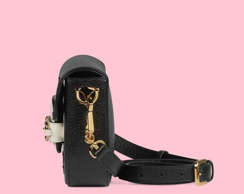 Túi Gucci x adidas Horsebit 1955 Bag 'Black White' 658574-U3ZDG-8726 - Ảnh 3
