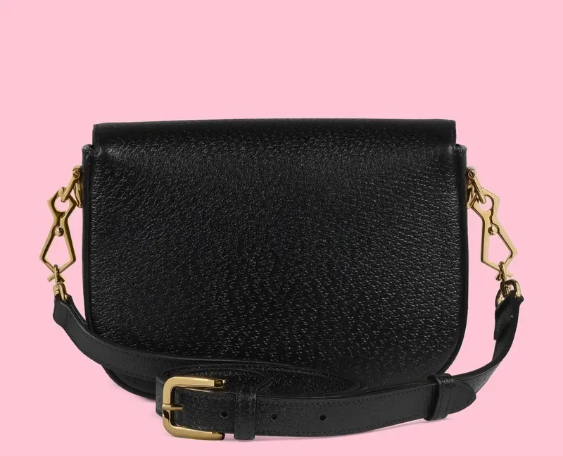 Túi Gucci x adidas Horsebit 1955 Bag 'Black White' 658574-U3ZDG-8726 - Ảnh 4