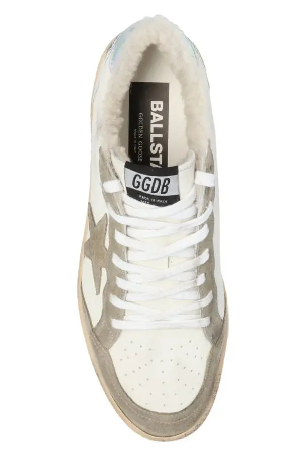 Giày Golden Goose Shearling Star-patch 'White /Taupe /Silver' GWF00117-F002464-10876 - Ảnh 5