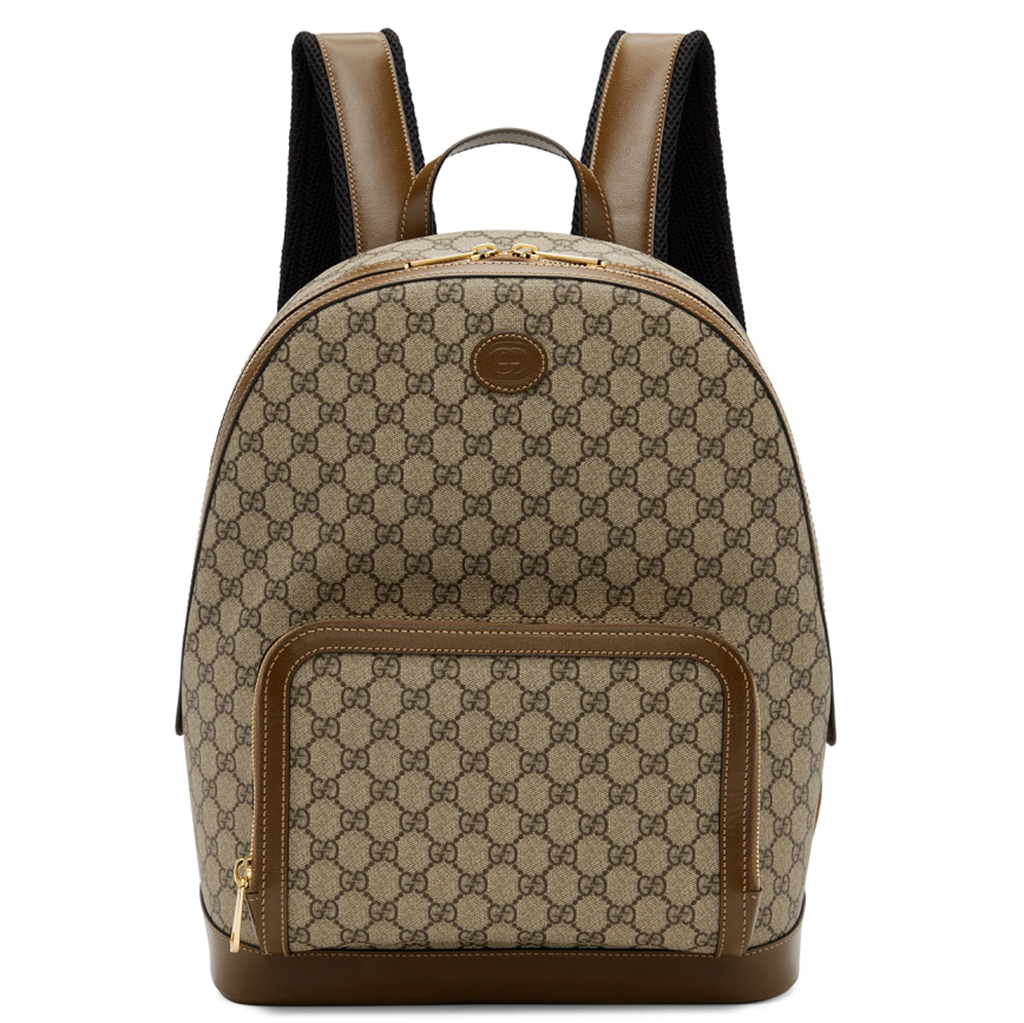 Balo Gucci GG Supreme Backpack 'Beige Brown' 704017-FAA0R-9795