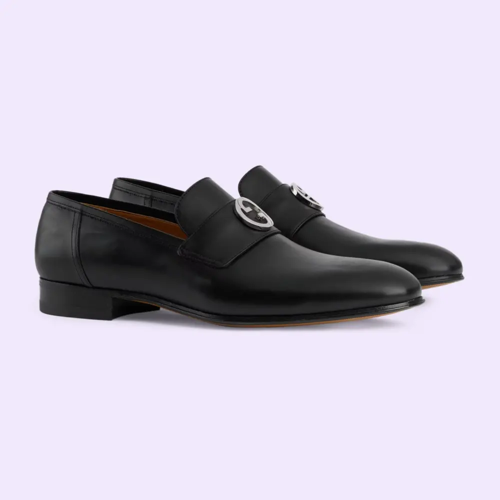 Giày Gucci Interlocking G ‘Black’ 730134-06F00-1000 - Ảnh 3