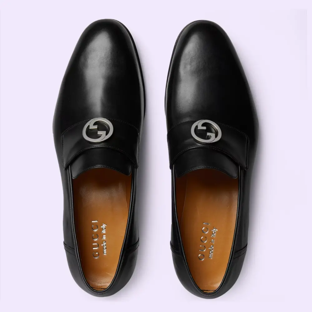 Giày Gucci Interlocking G ‘Black’ 730134-06F00-1000 - Ảnh 4