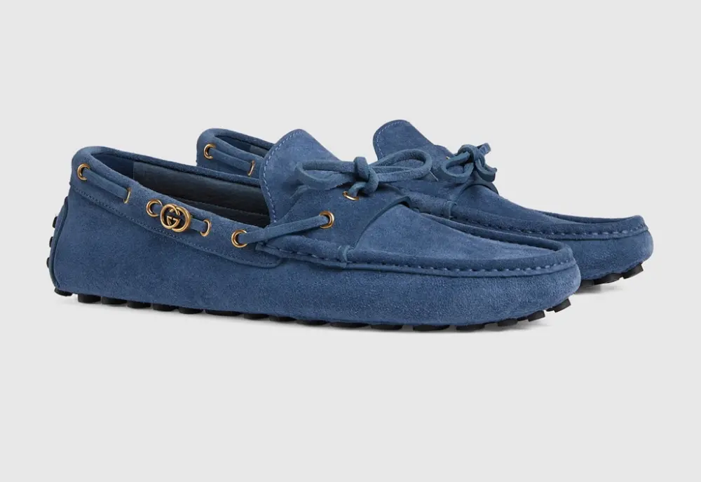 Giày Gucci Driver Interlocking G 'Navy' 780143-CH000-4236 - Ảnh 4