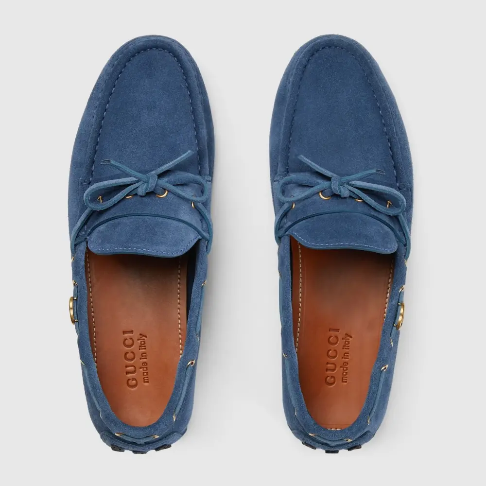 Giày Gucci Driver Interlocking G 'Navy' 780143-CH000-4236 - Ảnh 5
