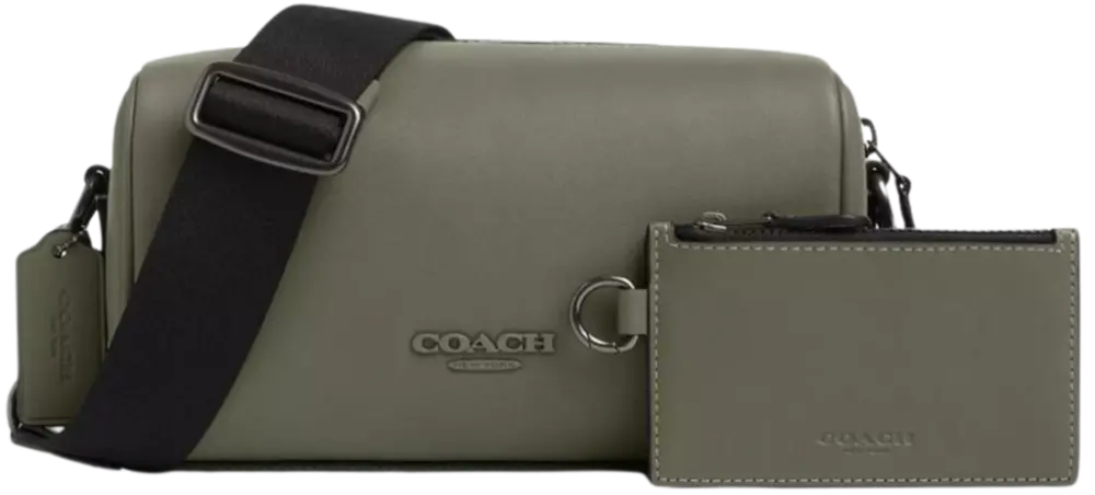 Túi Coach Calf Leather Shoulder ‘Military Green’ CV530-QBMGR