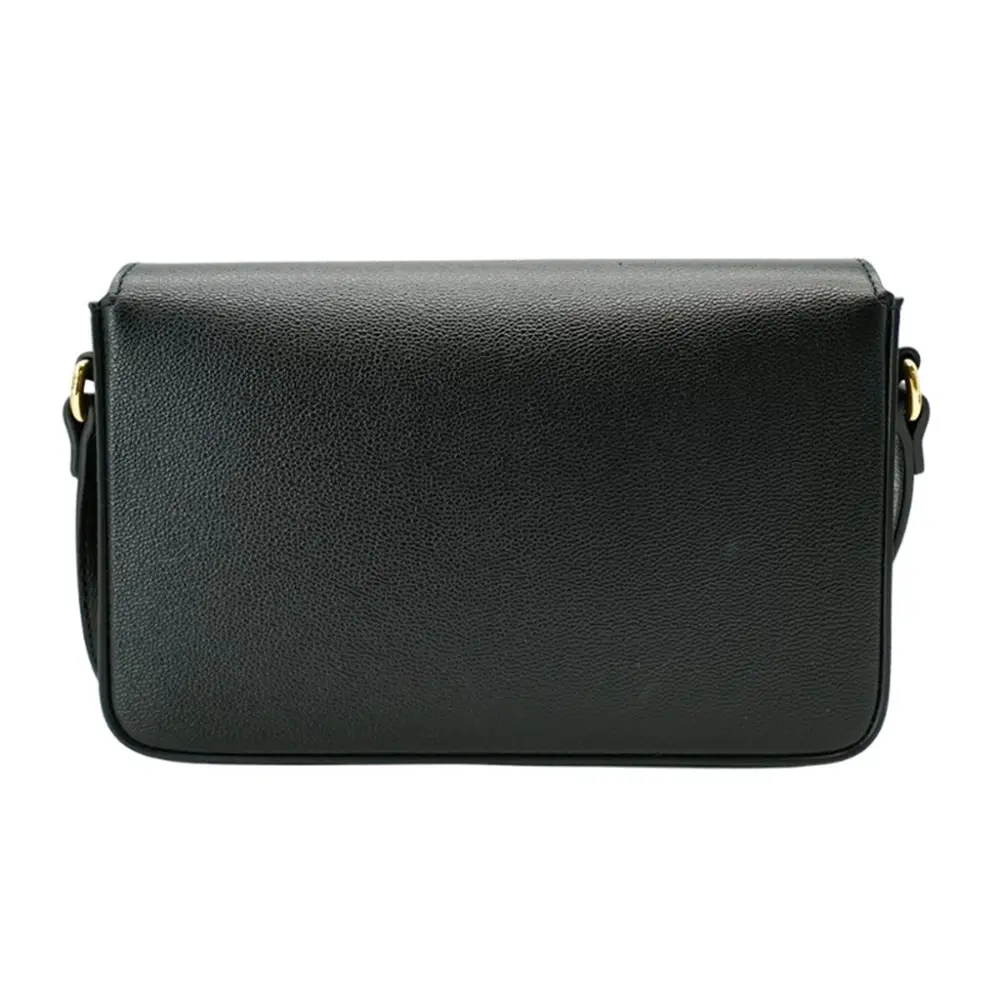Túi Burberry Check Leather Crossbody Bag 'Black' 8084028 - Ảnh 3