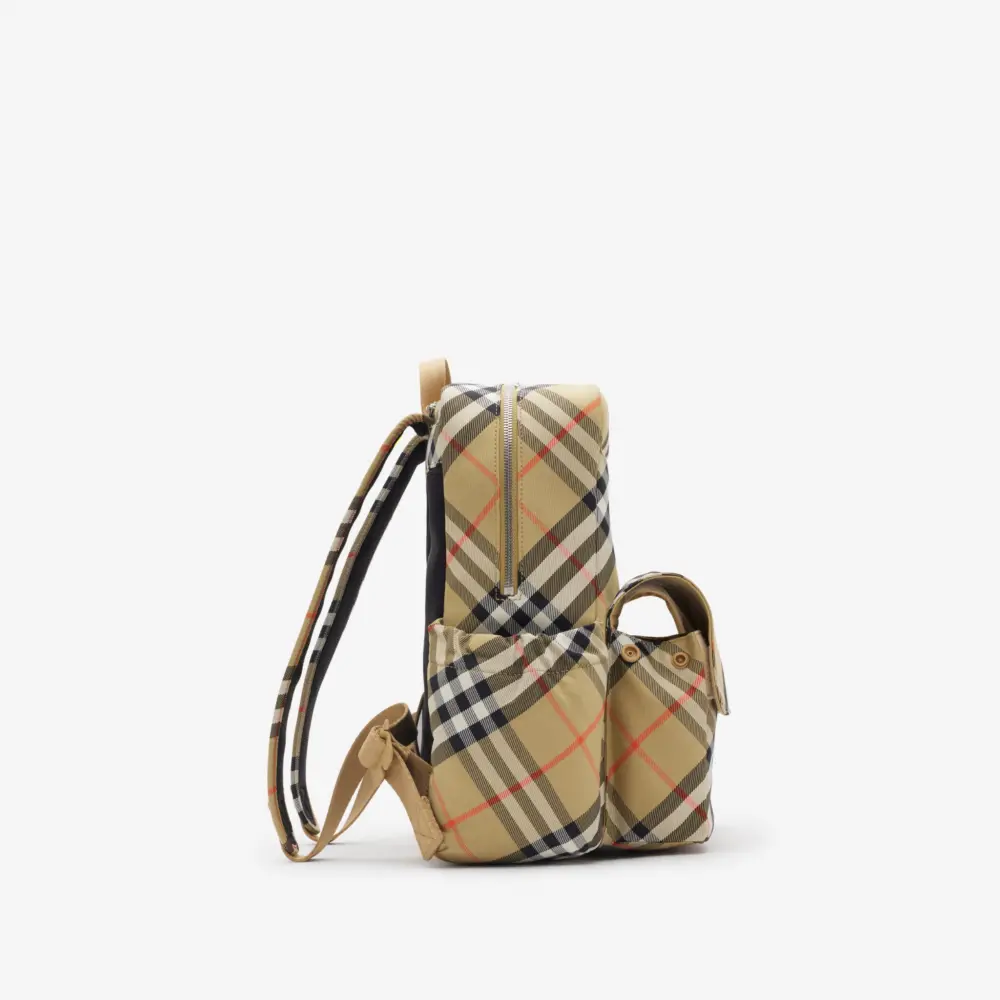Balo Burberry Check Nylon Backpack 'Sand'80898461 - Ảnh 3