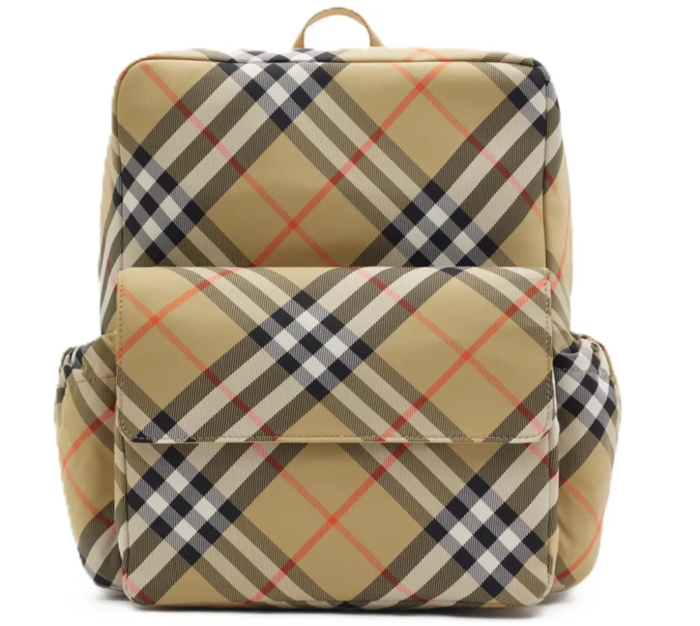 Balo Burberry Check Nylon Backpack 'Sand'80898461
