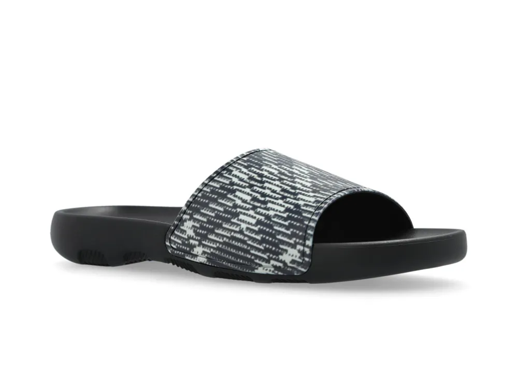 Dép Burberry Check Dive Slides Sand 'Black Beige' 8102419-B9629 - Ảnh 4