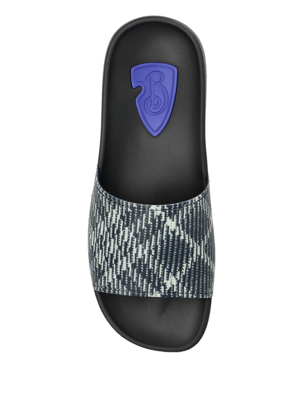 Dép Burberry Check Dive Slides Sand 'Black Beige' 8102419 - Ảnh 3