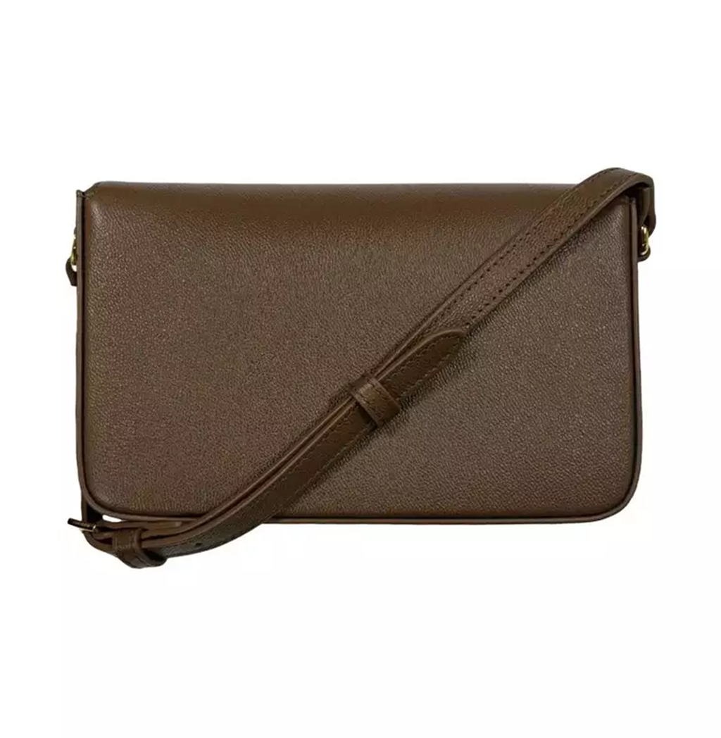 Túi Burberry Check Leather Crossbody Bag 'Brown' 81072701 - Ảnh 4