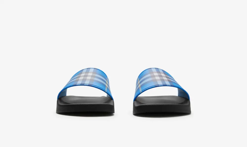 Dép Burberry Logo Slides Optic 'Hyacinth' 81127421 - Ảnh 4