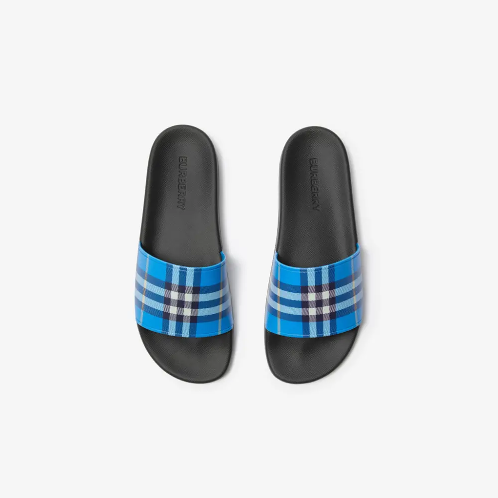 Alternative view of Dép Burberry Logo Slides Optic 'Hyacinth' 81127421