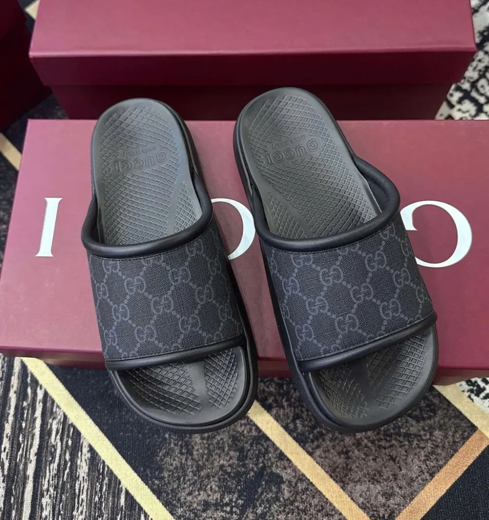 Dép Gucci Persuit Supreme Slide 'Black' 816356-96GI0-1000 - Ảnh 3