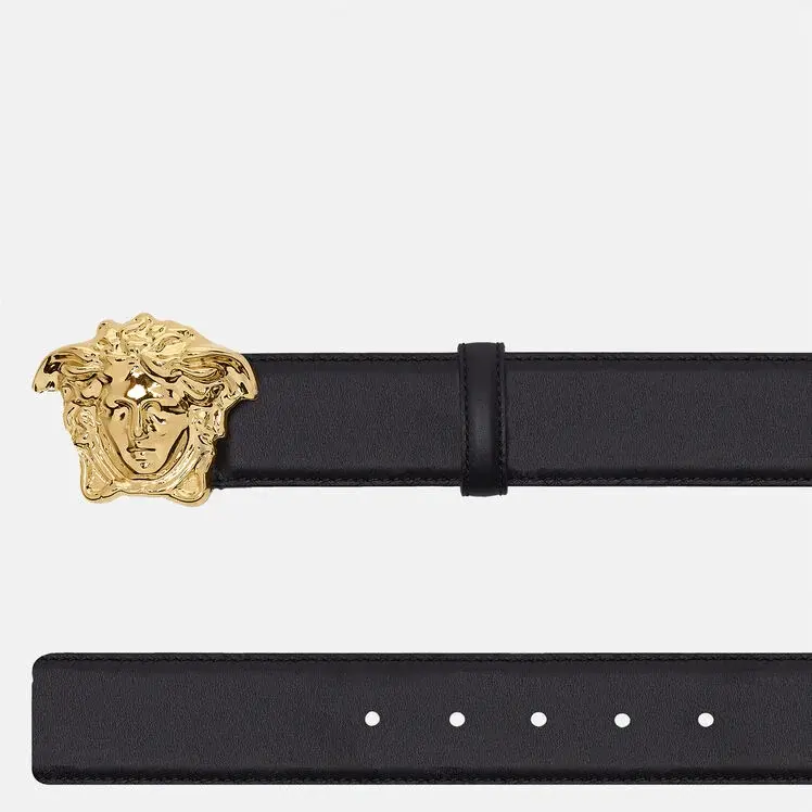 Thắt Lưng Versace La Medusa Leather Belt DCU4140-DVTP1-D41OH - Ảnh 4