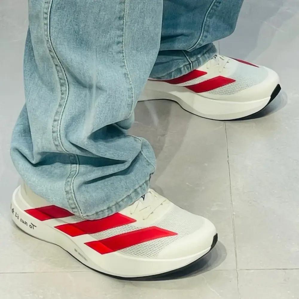 Alternative view of Giày Adidas Adizero EVO SL ‘Off White Better Scarlet’ JS1182