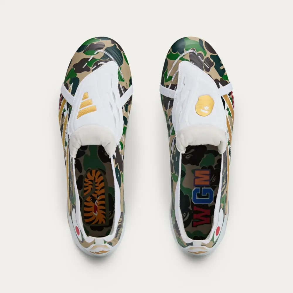 Giày Adidas Predator Elite Foldover Tongue FG x Bape ‘Green’ JS3104 - Ảnh 5