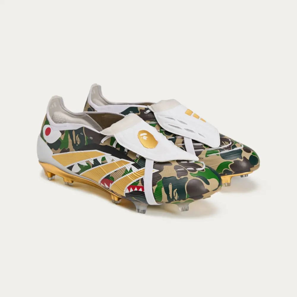 Giày Adidas Predator Elite Foldover Tongue FG x Bape ‘Green’ JS3104 - Ảnh 4