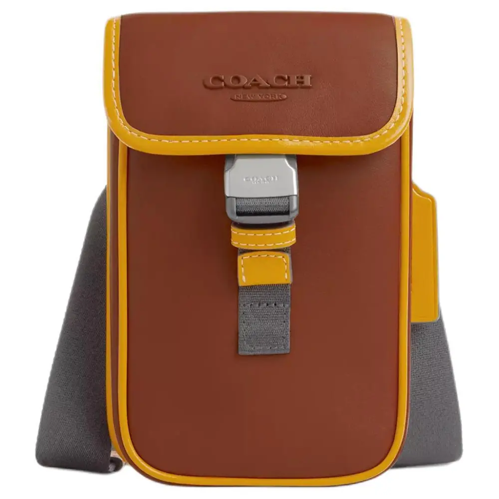 Túi Coach Smooth Calf Leather Pouch ‘Brown’ CT887-SVX2P