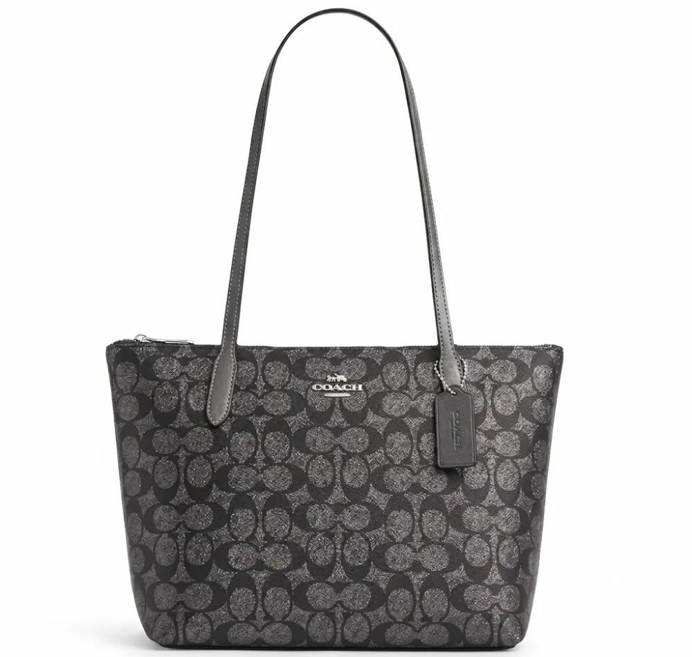 Túi Coach Classic Logo FIONA Zip Tote Bag CW396-SVNI