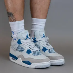 Giày Nike Air Jordan 4 Retro 2024 ‘Military Blue’ FV5029‑141 - Ảnh 5