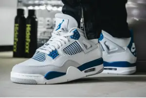 Giày Nike Air Jordan 4 Retro 2024 ‘Military Blue’ FV5029‑141 - Ảnh 4