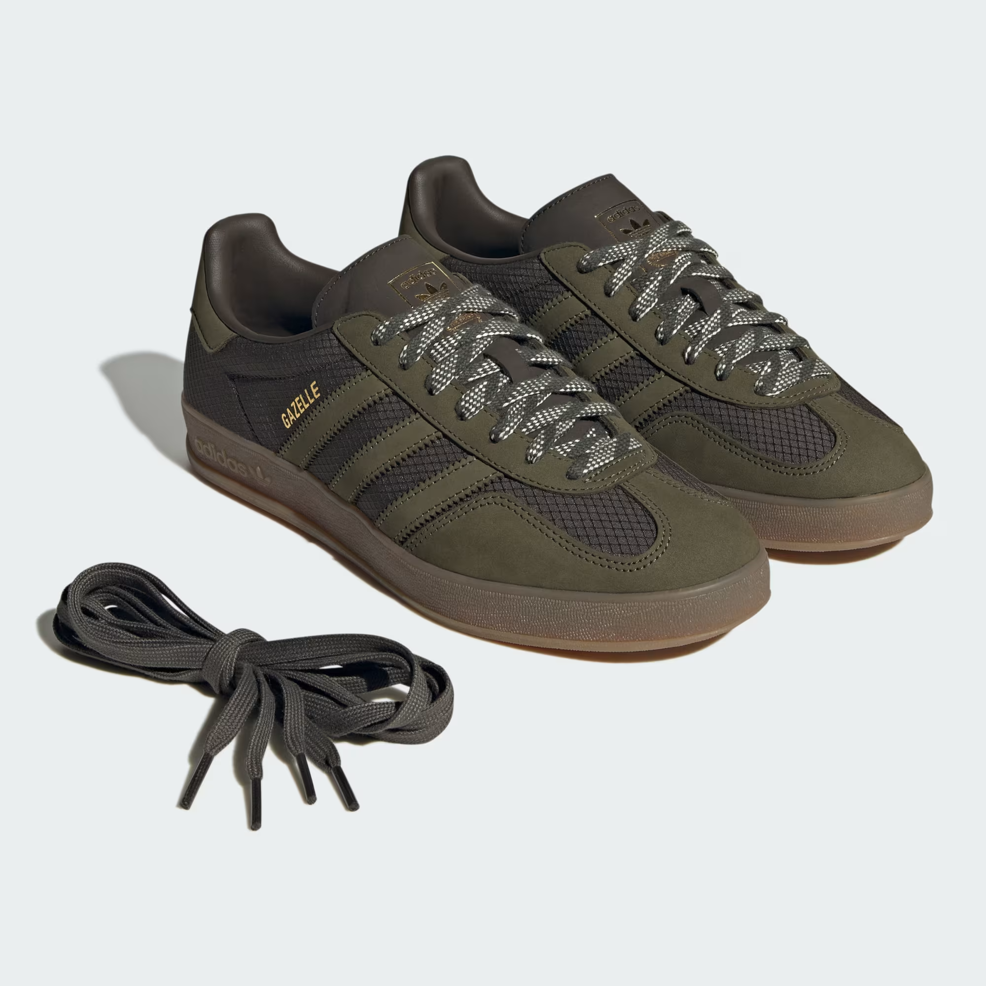 Giày Adidas Gazelle Indoor ‘Shadow Olive’ JQ8396 - Ảnh 6