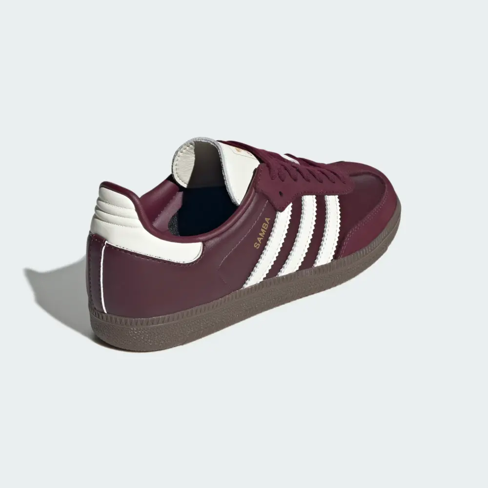 Giày Adidas Samba OG ‘Maroon Off White Gum’ JR8844 - Ảnh 4