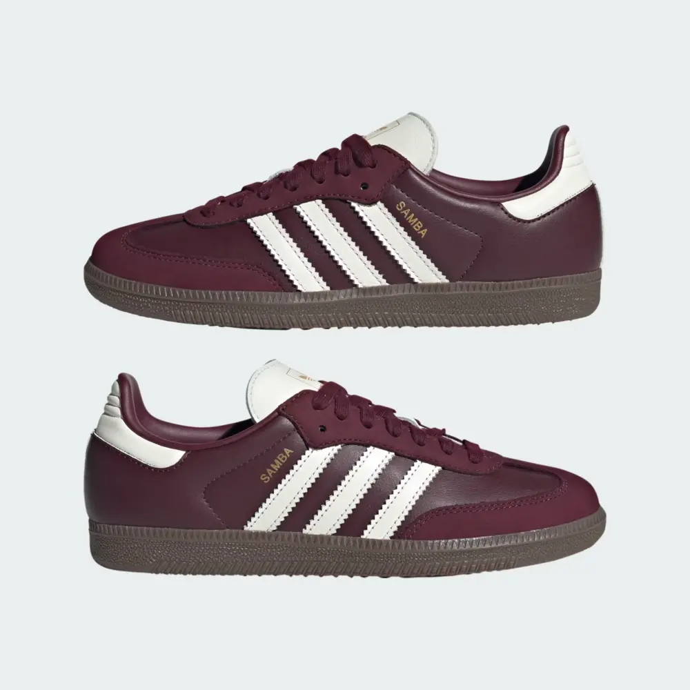 Giày Adidas Samba OG ‘Maroon Off White Gum’ JR8844 - Ảnh 6