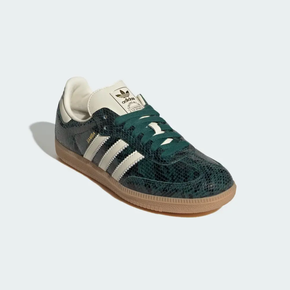 Giày Adidas Samba OG ‘Snakeskin Green’ JR8848 - Ảnh 3