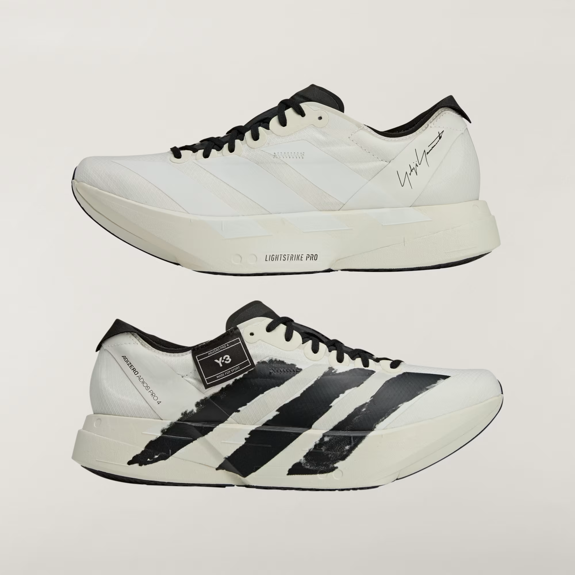Giày Adidas Y-3 Adios Pro 4 ‘Grey Black’ JR6656 - Ảnh 7