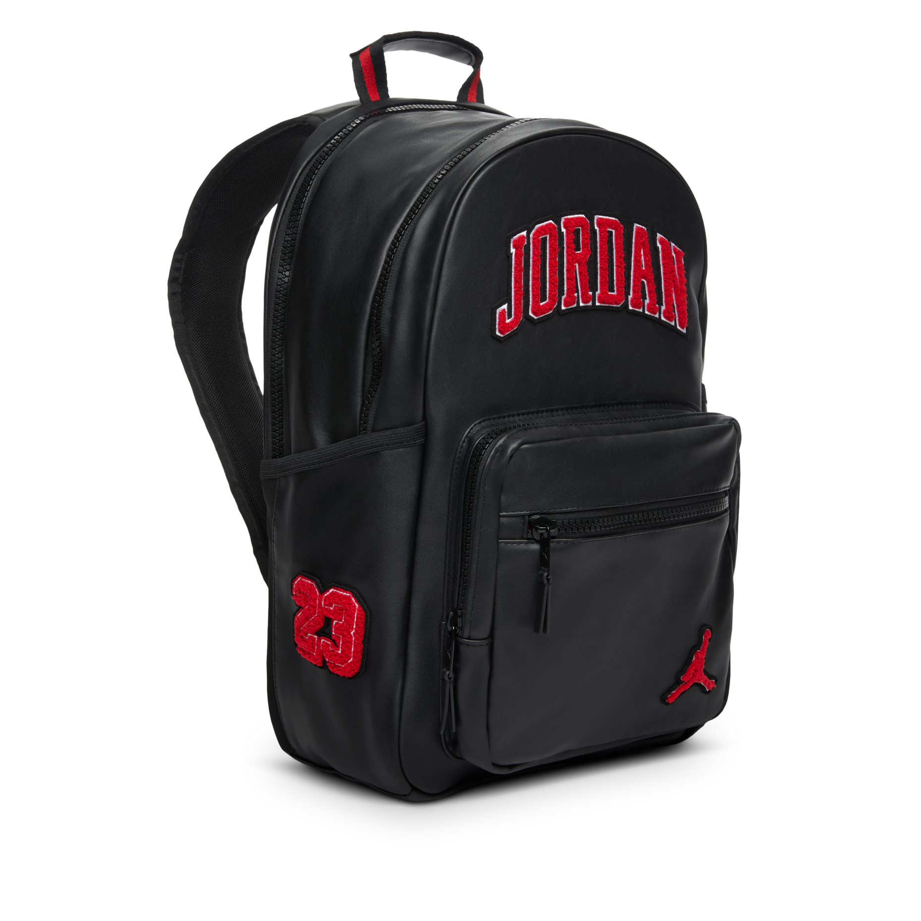 Alternative view of Balo Nike Jordan Borough Varsity Backpack ‘Black Red’ II7300-010