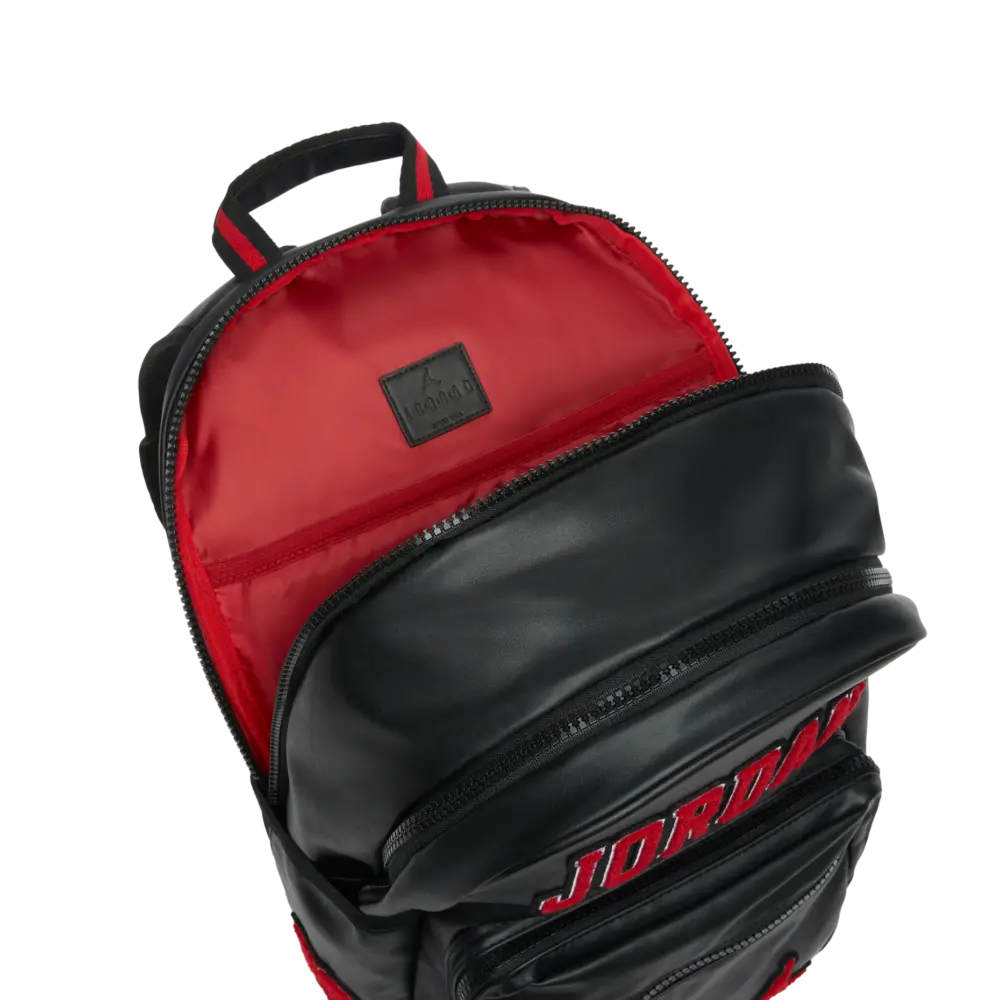 Balo Nike Jordan Borough Varsity Backpack ‘Black Red’ II7300-010 - Ảnh 5