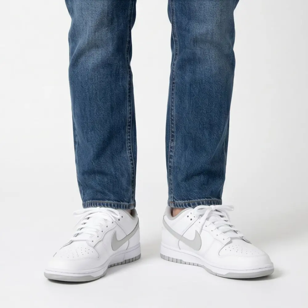 Giày Nike Big Low ‘White Wolf Grey’ 355152-106 - Ảnh 5
