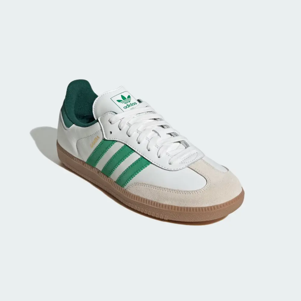 Giày Adidas Samba OG ‘White Collegiate Green’ JI3202 - Ảnh 3