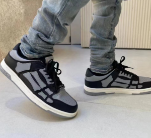 Giày Amiri Skel-Top Low ‘Black Grey’ MFS003-016 - Ảnh 3