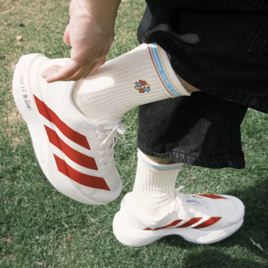 Giày Adidas Adizero EVO SL ‘Off White Better Scarlet’ JS1182 - Ảnh 4