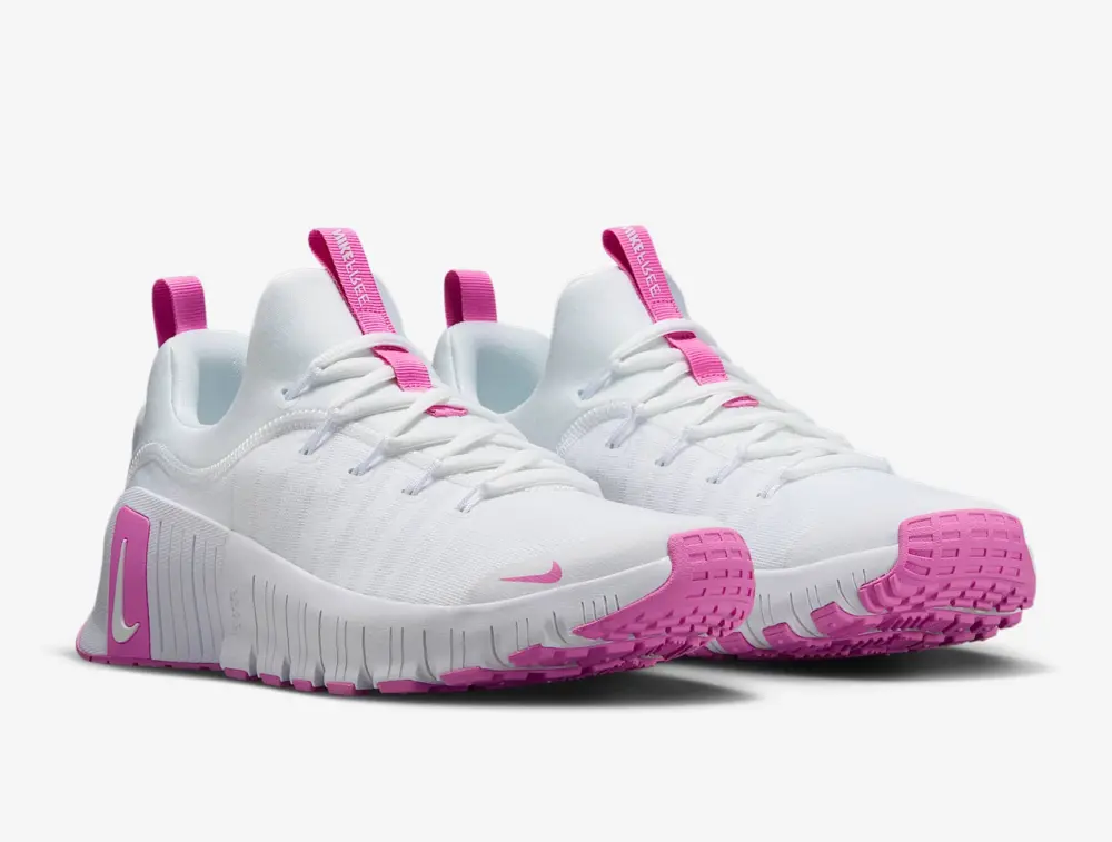 Giày Nike Free Metcon 6 ‘White & Playful Pink’ FJ7126-109 - Ảnh 4